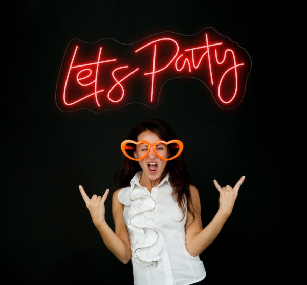Let's Party Neon Sign