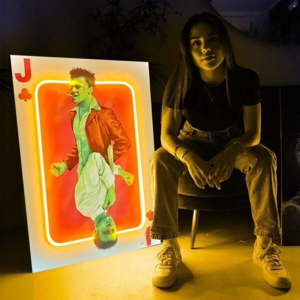 Figh Club UV Neon Sign