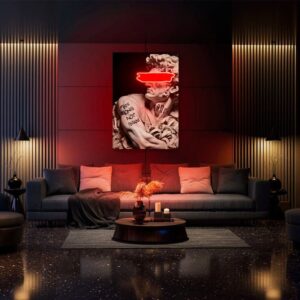 Cesare Tattoo Money UV Neon Sign