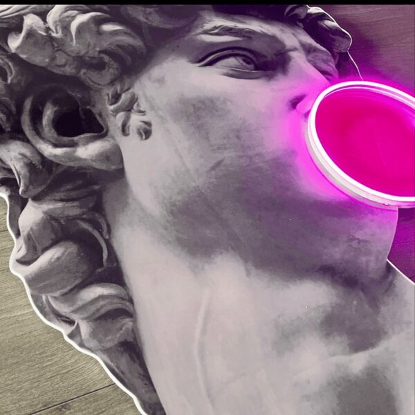David Bubblegum Pop UV Neon Sign