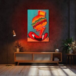 Flash Burger UV Neon Sign