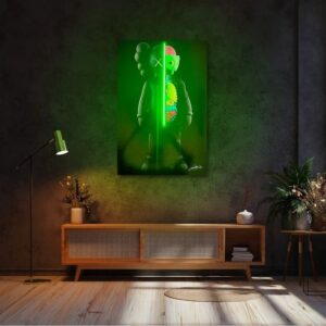 KAWS Dissected UV Neon Sign