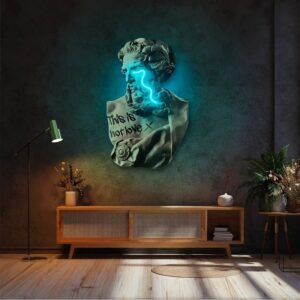 Zeus Crying UV Neon Sign