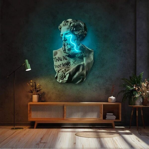 Zeus Crying UV Neon Sign